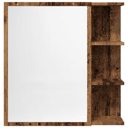 Spiegelschrank Altholz-Optik 62,5x20,5x64 cm Holzwerkstoff