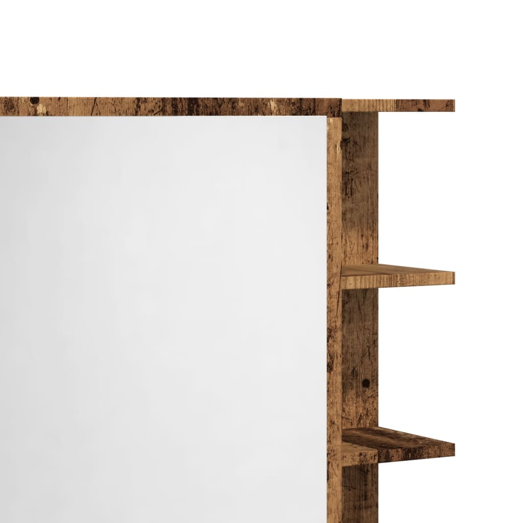 Spiegelschrank Altholz-Optik 62,5x20,5x64 cm Holzwerkstoff