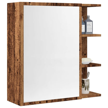 Spiegelschrank Altholz-Optik 62,5x20,5x64 cm Holzwerkstoff