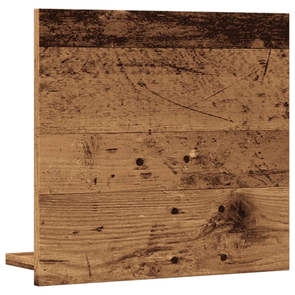 Badspiegel mit Ablage Altholz-Optik 40x11x37 cm Holzwerkstoff