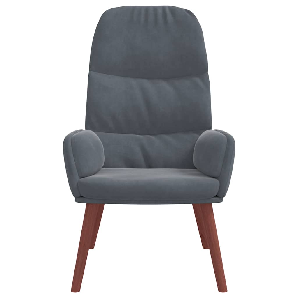 Relaxsessel Dunkelgrau Samt