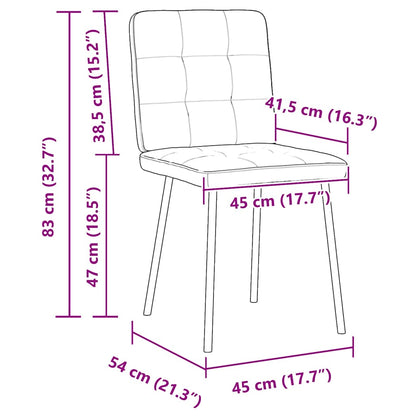 Esszimmerstühle 4 Stk. Braun Samt