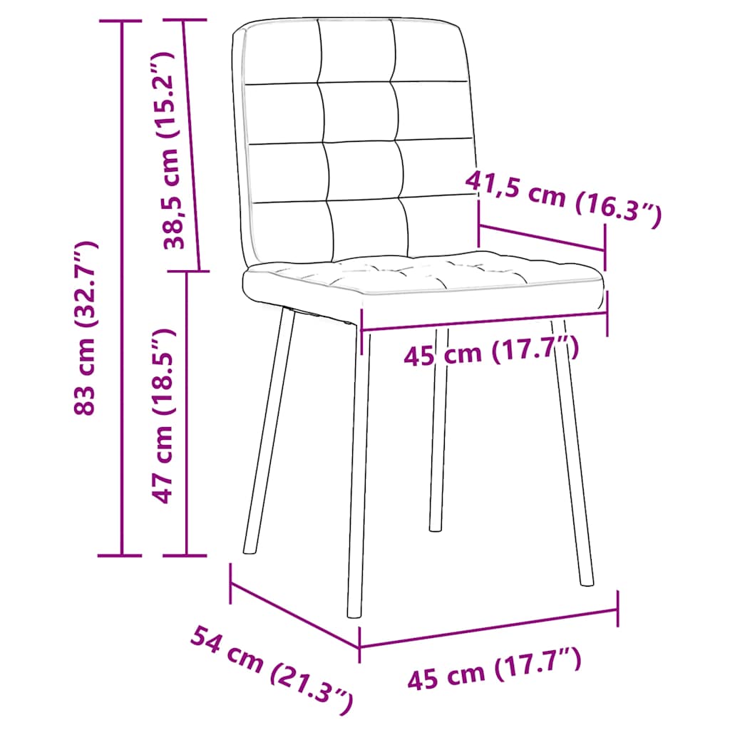 Esszimmerstühle 4 Stk. Braun Samt