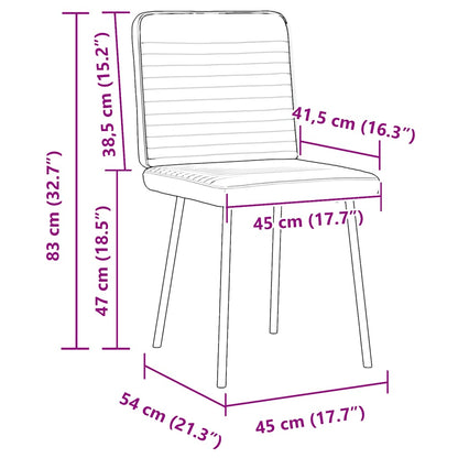 Esszimmerstühle 4 Stk. Braun Samt