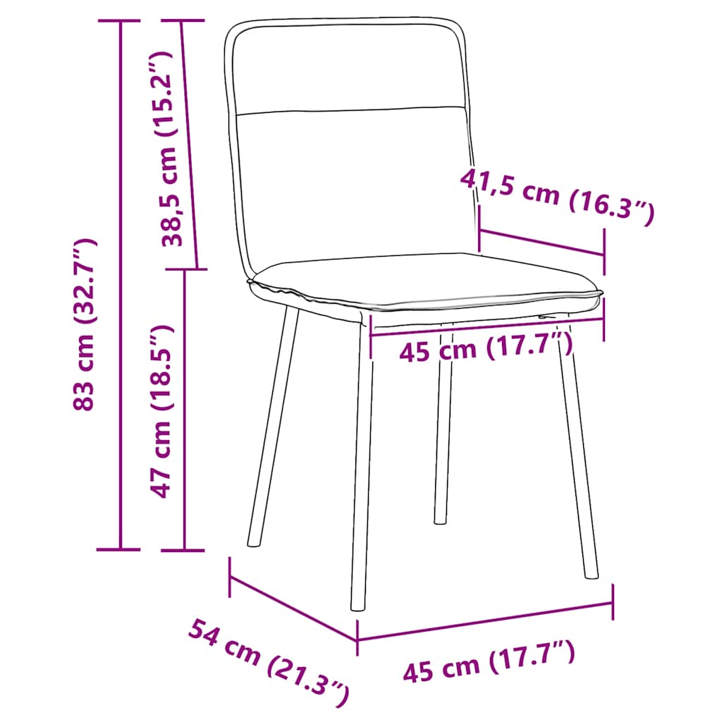 Esszimmerstühle 4 Stk. Rosa Samt