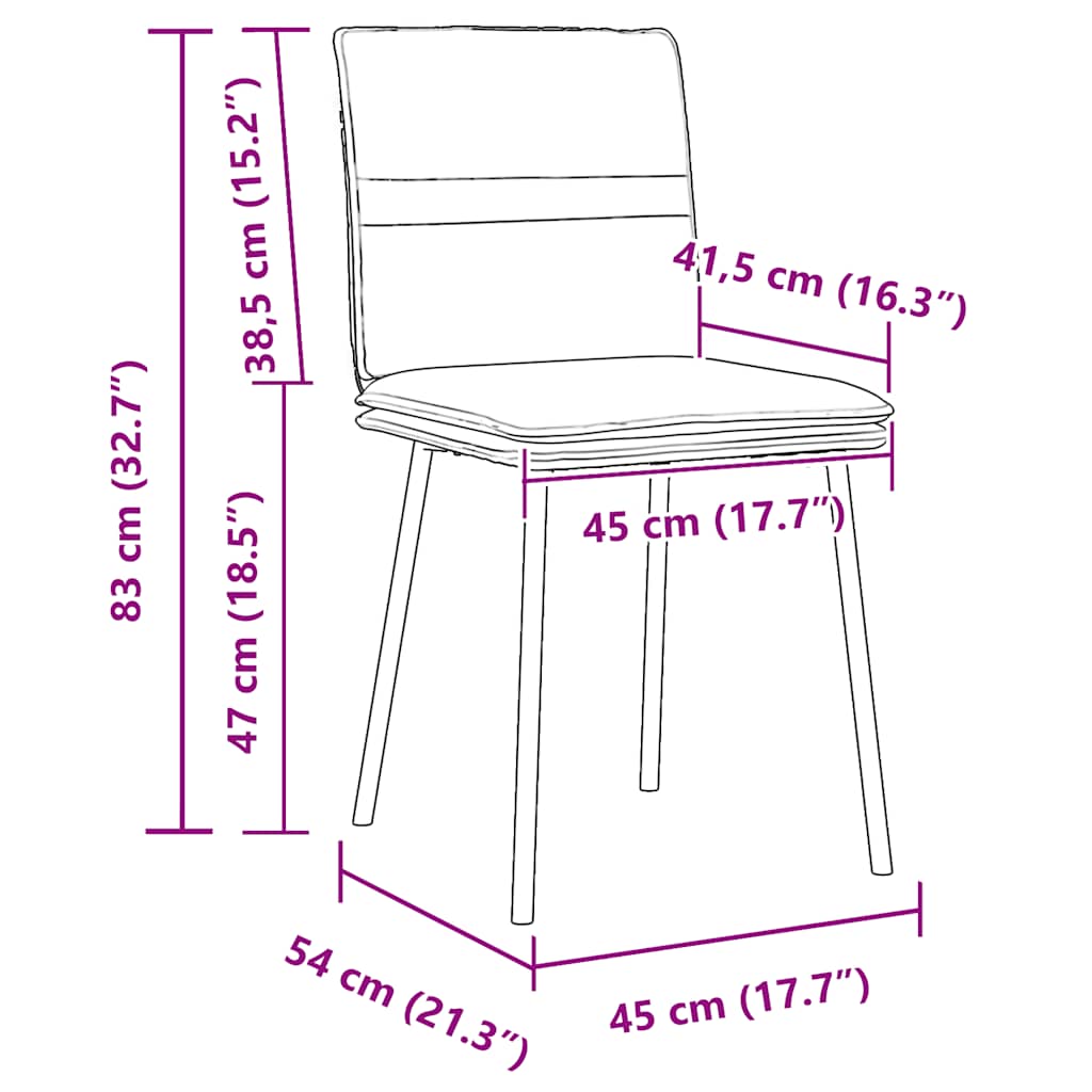 Esszimmerstühle 4 Stk. Rosa Samt