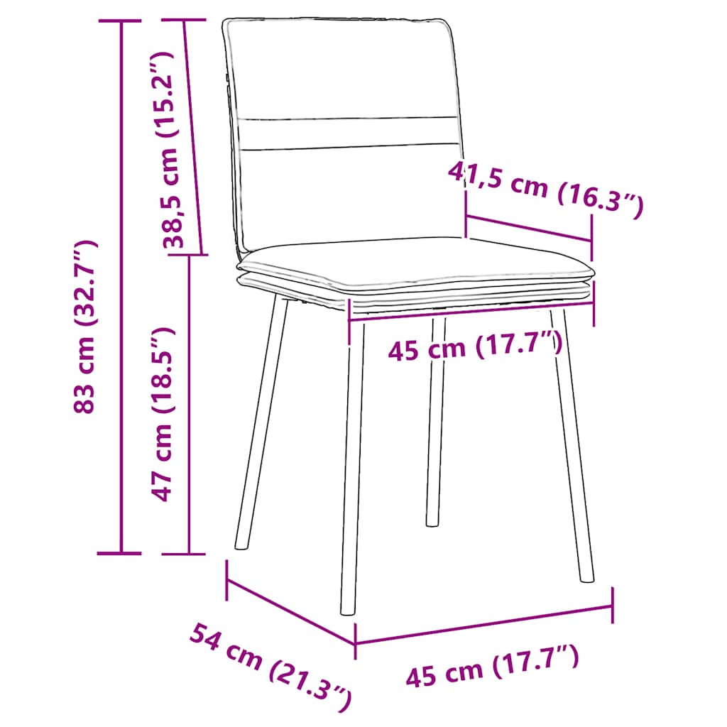 Esszimmerstühle 4 Stk. Braun Samt