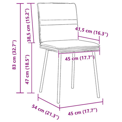 Esszimmerstühle 4 Stk. Braun Samt