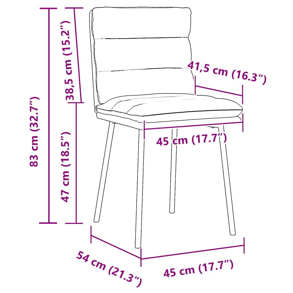 Esszimmerstühle 4 Stk. Braun Samt