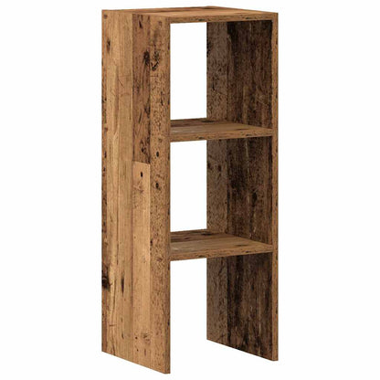 Bücherregal Stapelbar Altholz-Optik 30x30x80 cm Holzwerkstoff