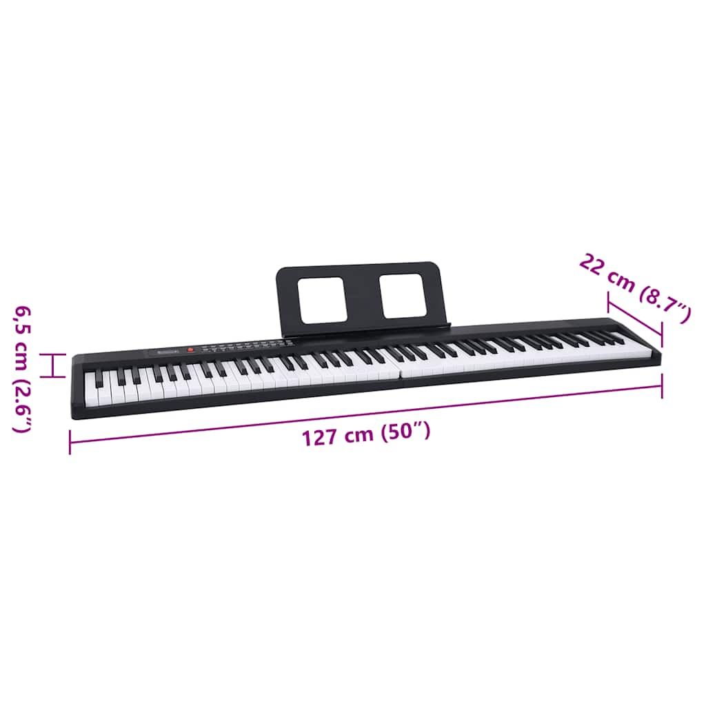 88Tasten Klavier Elektrisches Keyboard mit Notenständer Faltbar