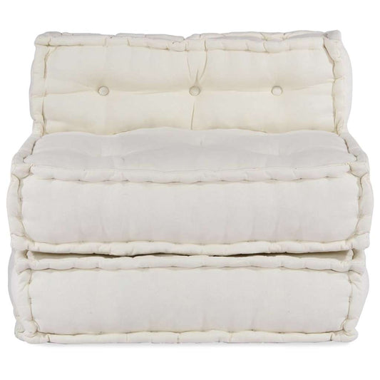 Modulares Sofaelement Creme 70x70x54 cm Stoff