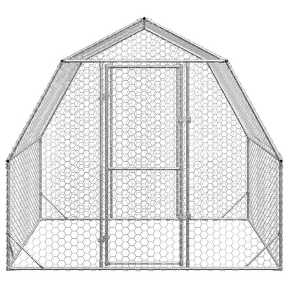 Hühnerstall 2,5x2x2,25 m Verzinkter Stahl