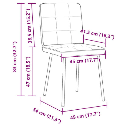 Esszimmerstühle 2 Stk. Gelb Samt