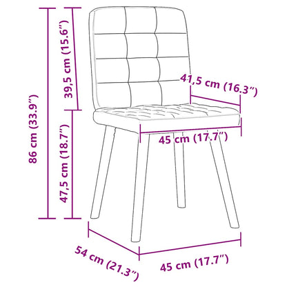 Esszimmerstühle 2 Stk. Schwarz Stoff