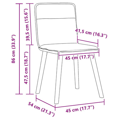 Esszimmerstühle 2 Stk. Schwarz Stoff