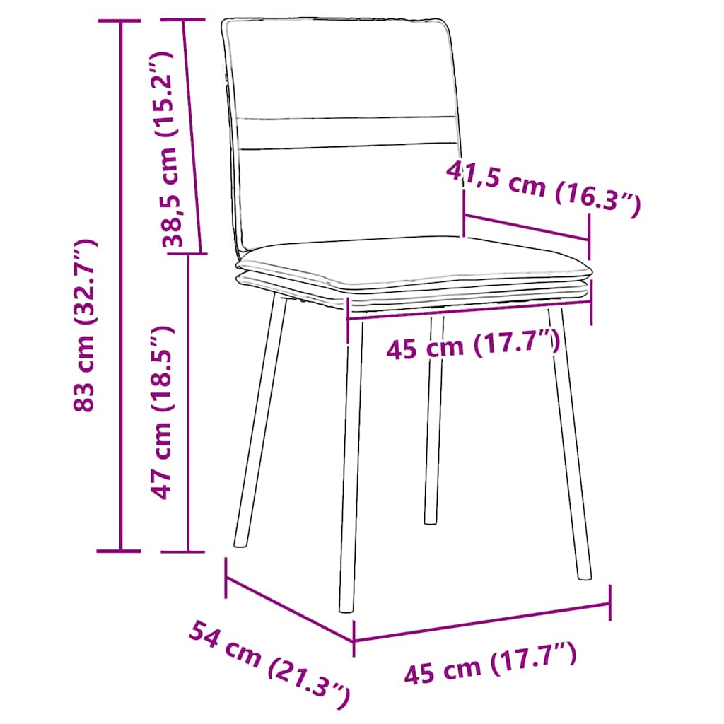 Esszimmerstühle 2 Stk. Gelb Samt