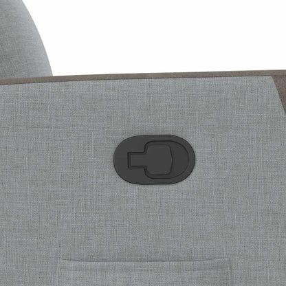 Relaxsessel mit Aufstehhilfe Hellgrau Stoff