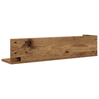 Wandregale 2 Stk. Altholz-Optik 75x16,5x16,5 cm Holzwerkstoff