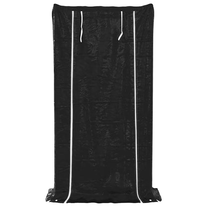 Brennholzregal mit Regenschutz 100x40x200 cm Verzinkter Stahl