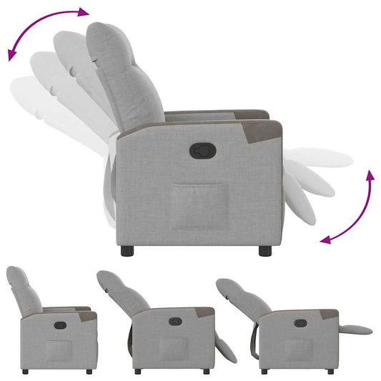 Relaxsessel Wolkengrau Stoff