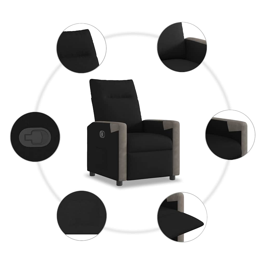 Relaxsessel Schwarz Stoff