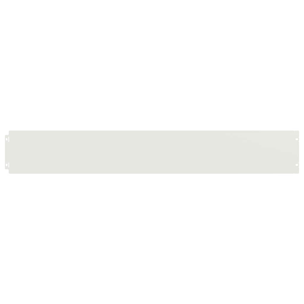 Rasenkanten 10 Stk. Weiß 15x103 cm Kaltgewalzter Stahl