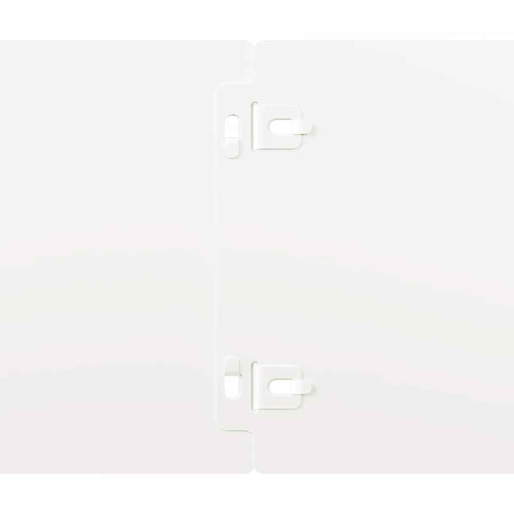 Rasenkanten 10 Stk. Weiß 15x103 cm Kaltgewalzter Stahl