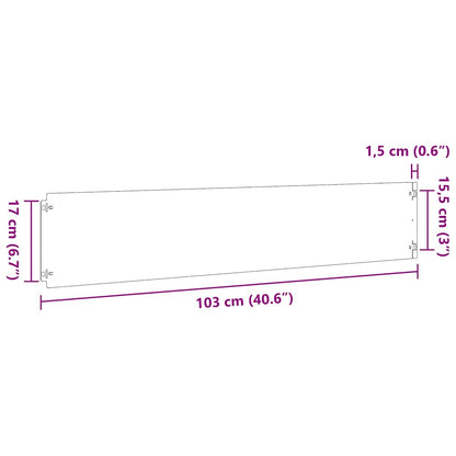 Rasenkanten 10 Stk. 20x103 cm Verzinkter Stahl