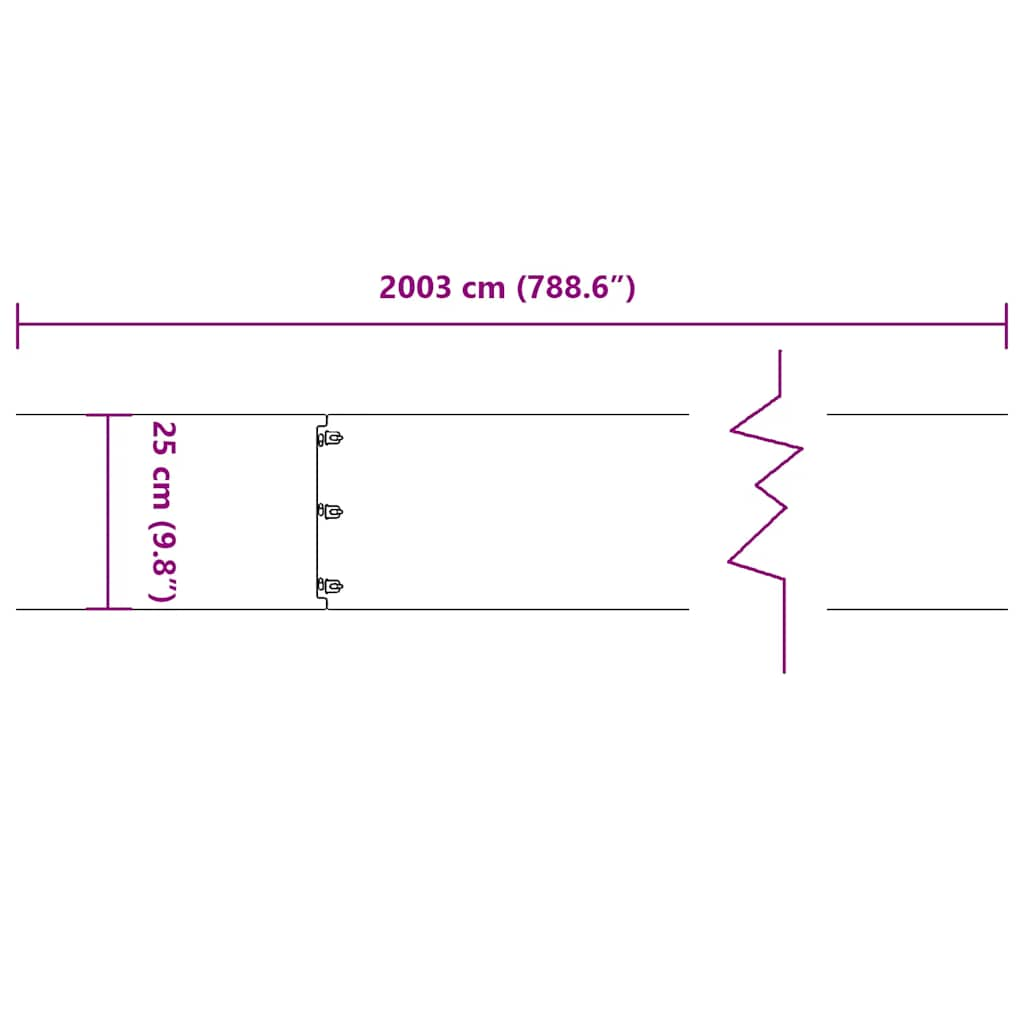 Rasenkanten 20 Stk. 25x103 cm Edelstahl