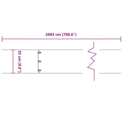 Rasenkanten 20 Stk. 25x103 cm Edelstahl