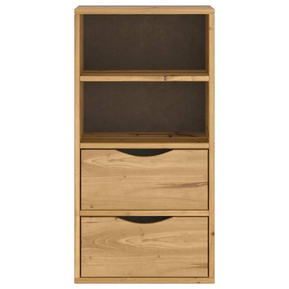 Beistellschrank mit Schubladen 40x24x79 cm Massivholz Kiefer