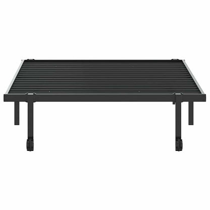 Bettgestell ohne Matratze Klappbar Schwarz 100x190 cm Stahl