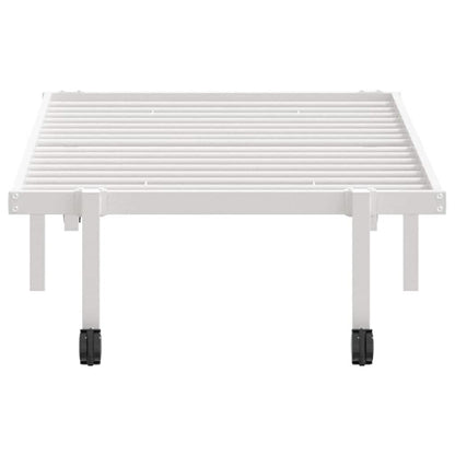 Bettgestell ohne Matratze Klappbar Weiß 80x200 cm Stahl