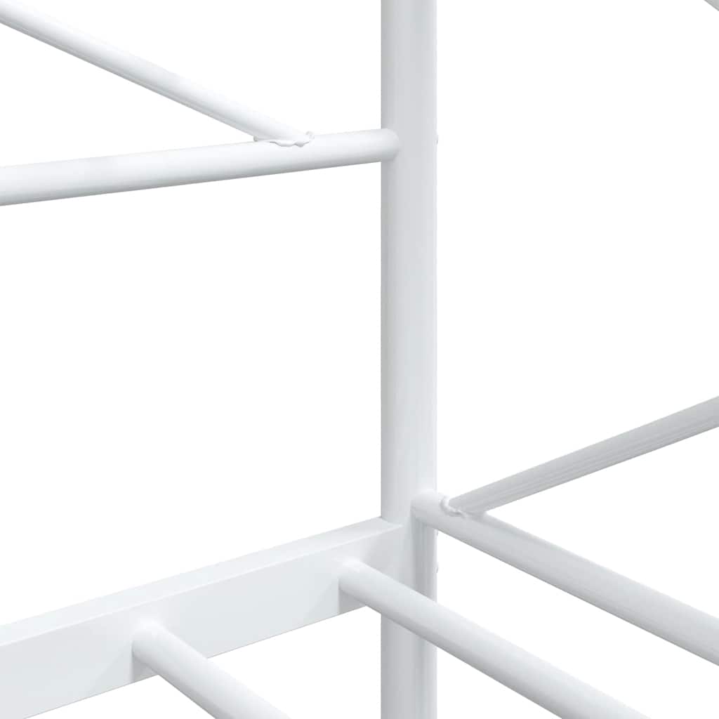 Tagesbett ohne Matratze Weiß 90x200 cm Stahl