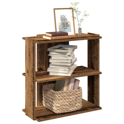 Bücherregal 3 Böden Altholz-Optik 60x30x60 cm Holzwerkstoff