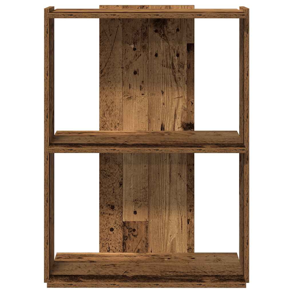 Bücherregal 3 Böden Altholz-Optik 60x30x80 cm Holzwerkstoff