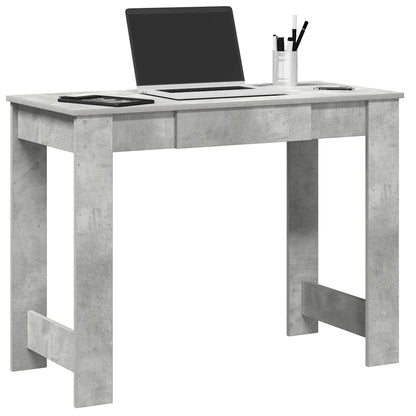 Schreibtisch Betongrau 100x45x75 cm Holzwerkstoff