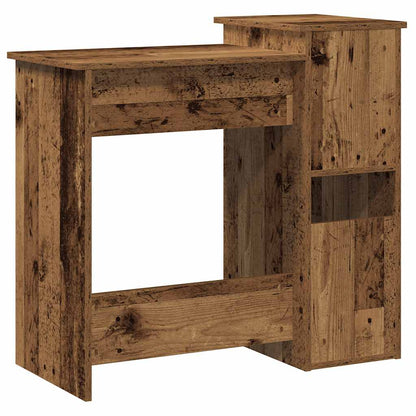 Schreibtisch mit Regal Altholz-Optik 84x40x78cm Holzwerkstoff