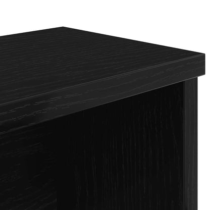 Küchenregal Stapelbar Schwarz 60x15x16 cm Holzwerkstoff