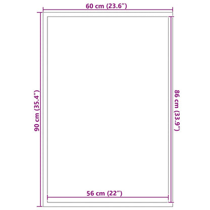 Fußmatte Braun 60x90 cm