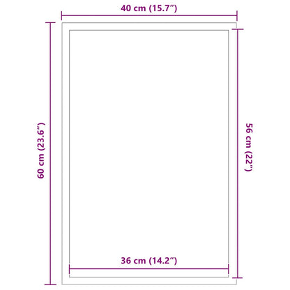 Fußmatte Anthrazit 40x60 cm