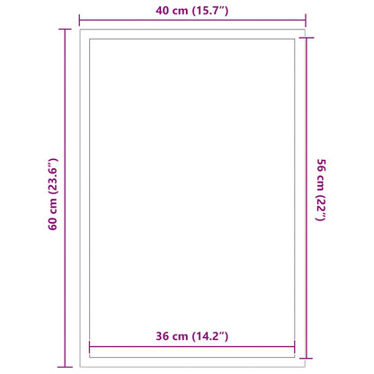 Fußmatte Anthrazit 115x200 cm