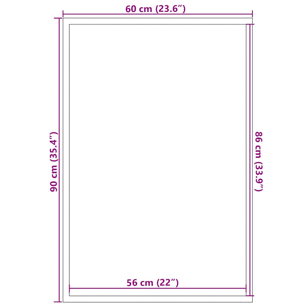 Fußmatte Grau 60x90 cm