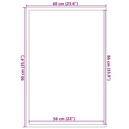 Fußmatte Grau 60x90 cm