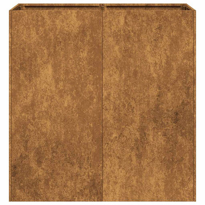 Pflanzkübel Rostig 80x40x80 cm Wetterfester Stahl