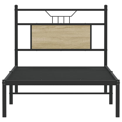 Bettgestell ohne Matratze Sonoma-Eiche 80x200 cm Holzwerkstoff