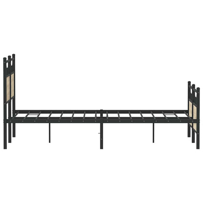 Bettgestell ohne Matratze Sonoma-Eiche 137x190 cm Holzwerkstoff