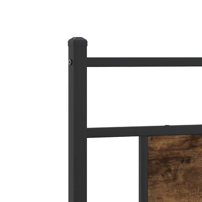 Bettgestell ohne Matratze Räuchereiche 75x190 cm Holzwerkstoff