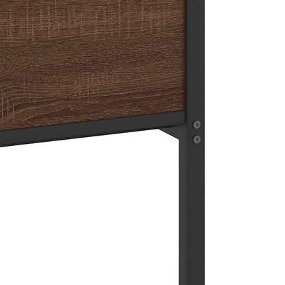 Bettgestell ohne Matratze Braun Eiche 80x200 cm Holzwerkstoff